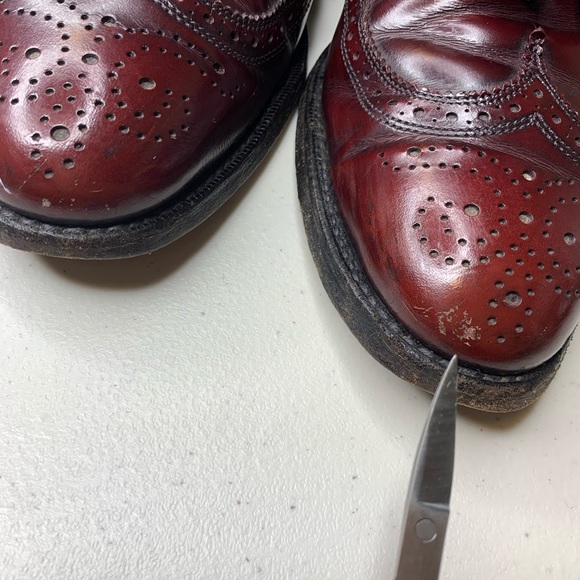 Allen Edmonds Brown Leather Wingtip Tassel Loafer - Picture 3 of 12